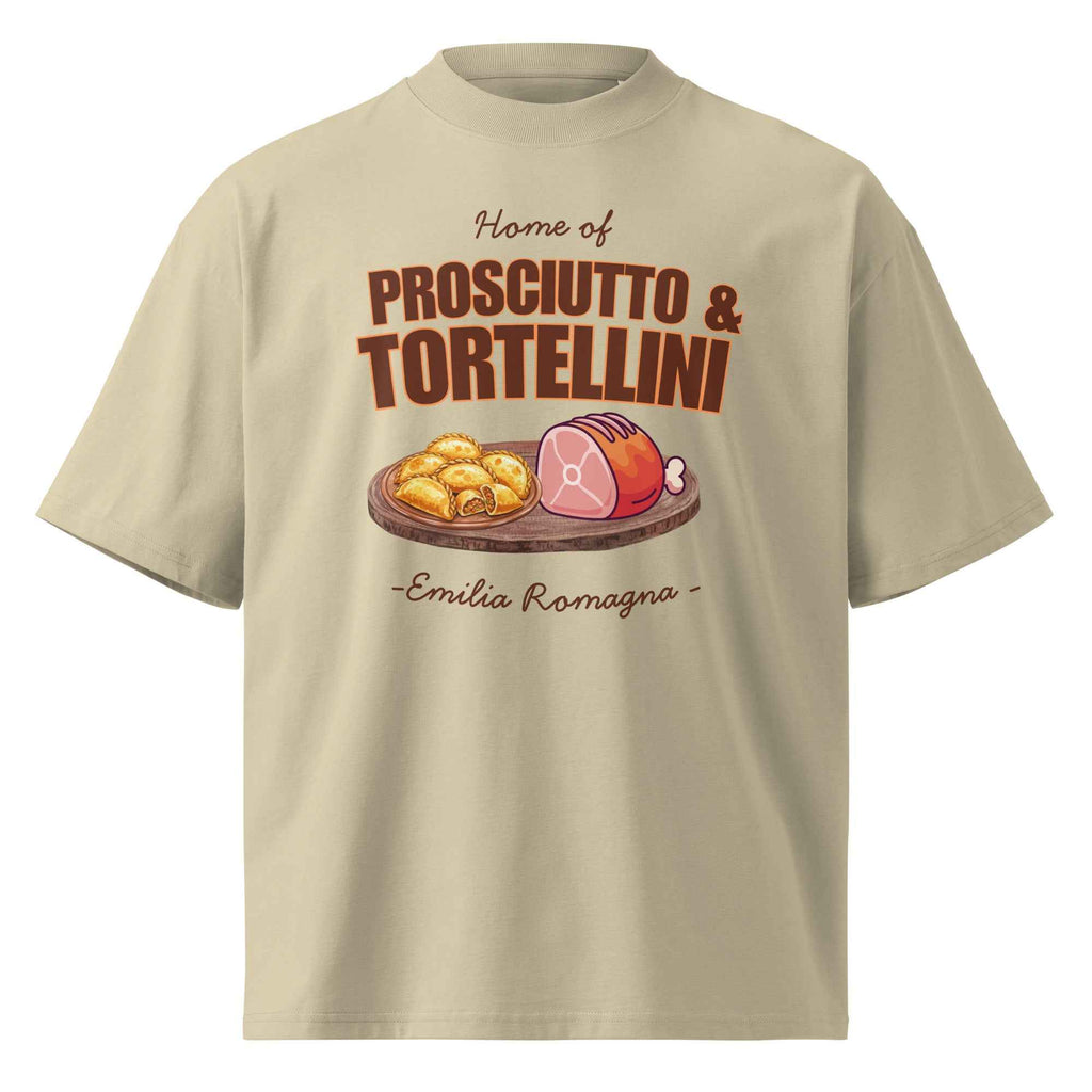 Unisex organic oversized high neck t-shirt