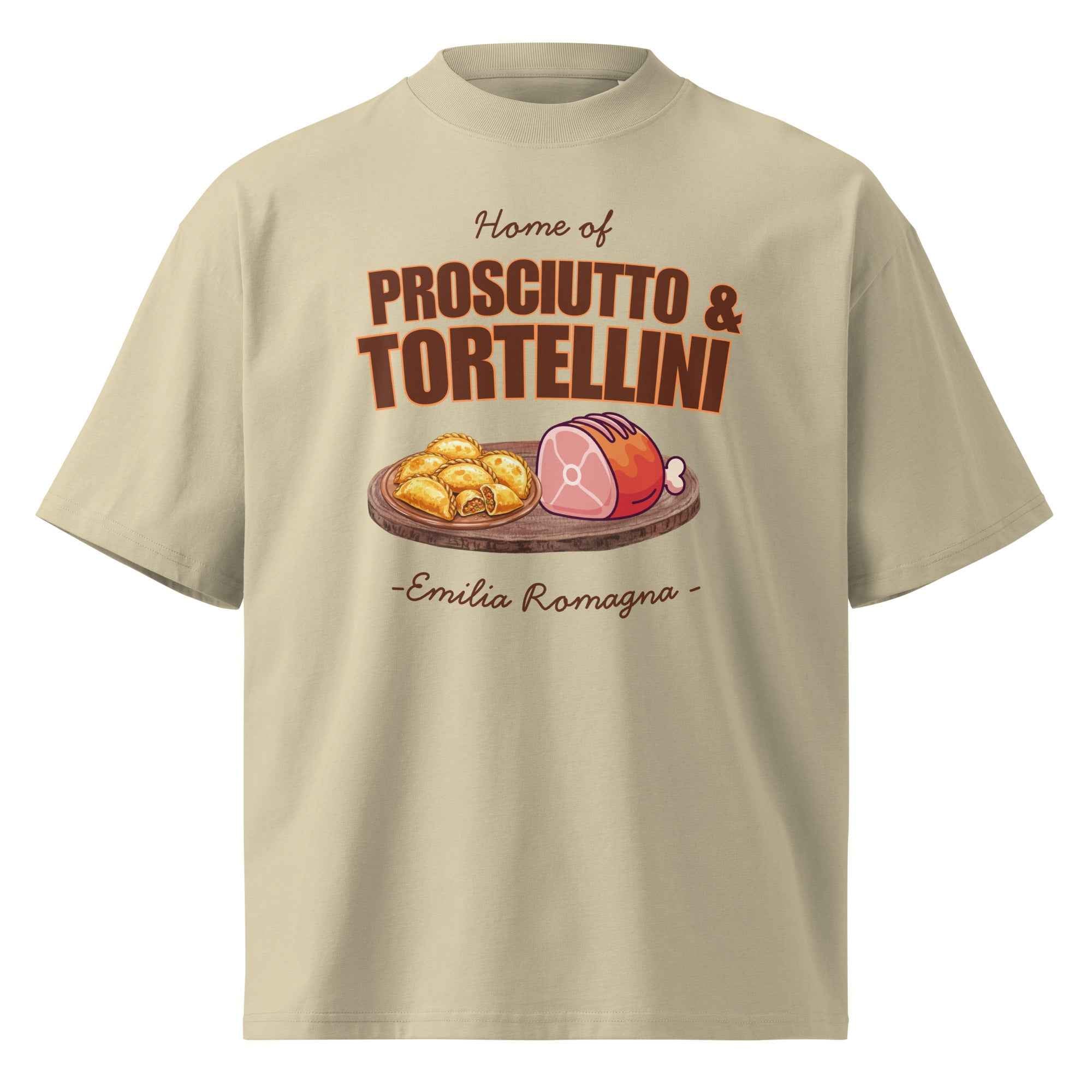 Unisex organic oversized high neck t-shirt