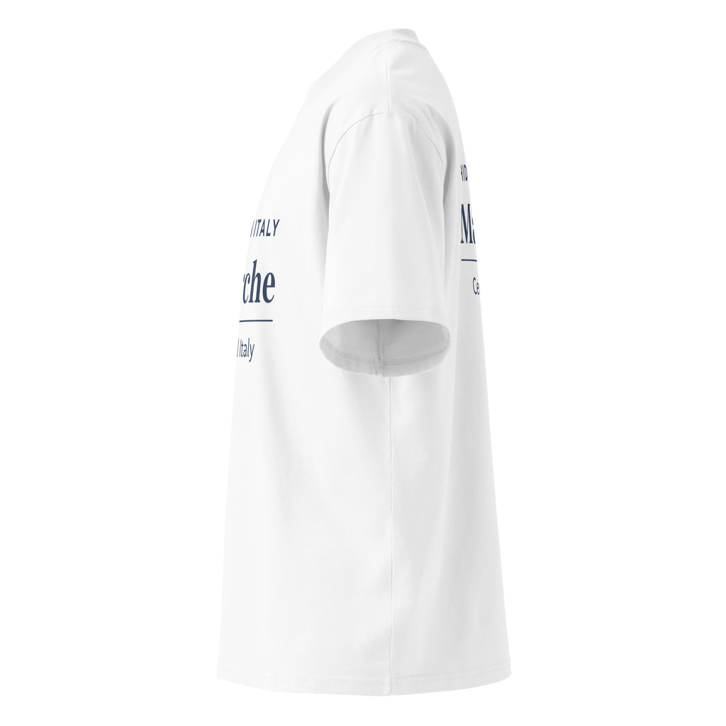 Unisex organic oversized high neck t-shirt - Italy City Check